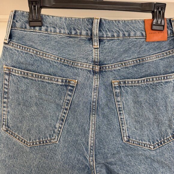Anine Bing Blue Jean Shorts - Picture 7 of 9